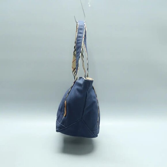 Burberry Navy Cloth Shoulder Bag 370-021925 - Picture 3 of 12